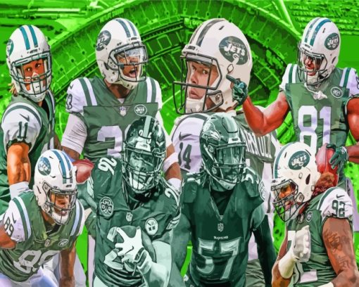 New York Jets Team paint by numbers