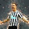 Newcastle United Footballer paint by numbers