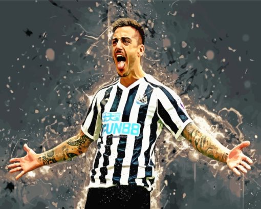 Newcastle United Footballer paint by numbers