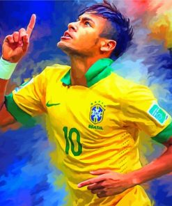 Brazilian Player Neymar paint by numbers