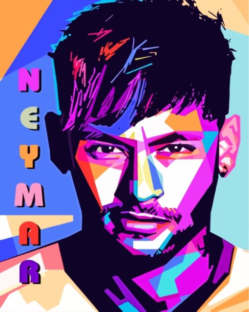 Neymar Pop Art paint by numbers