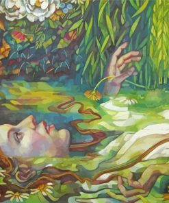 Ophelia In Water paint by numbers