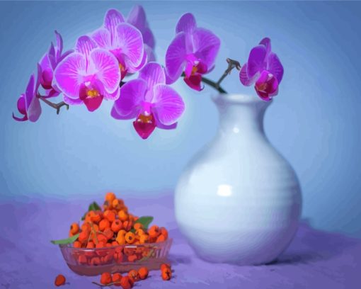 Orchid Still Life paint by numbers