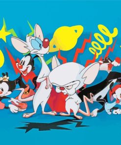 Pinky And Brain Cartoons paint by numbers