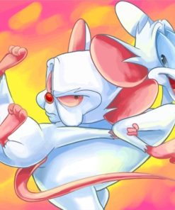 Pinky And Brain Mice paint by numbers