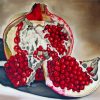 Pomegranate Fruit Art paint by numbers