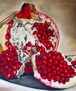 Pomegranate Fruit Art paint by numbers