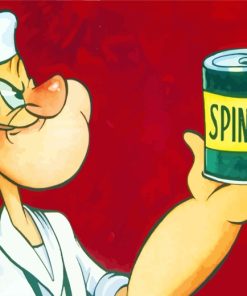 Popeye Cartoons paint by numbers