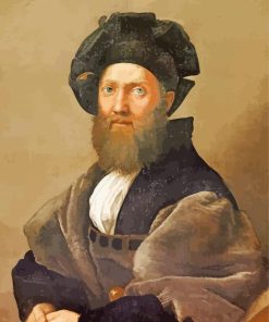 Portrait Of Baldassare Castiglione paint by numbers