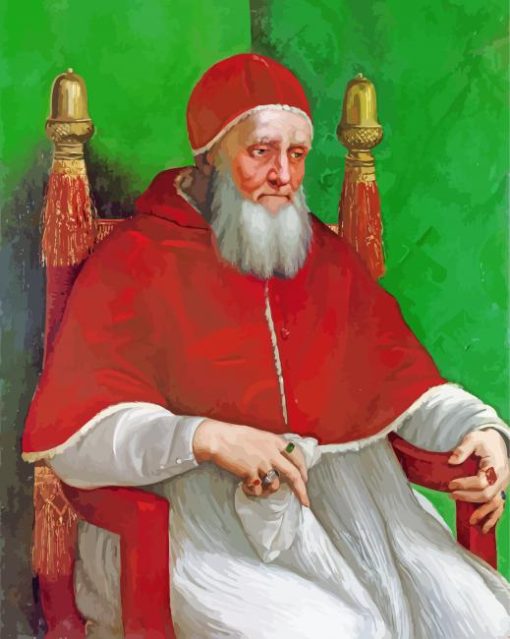 Portrait Of Pope Julius II paint by numbers