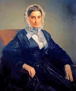Portrait Of Teresa Manzoni Stampa Borri paint by numbers