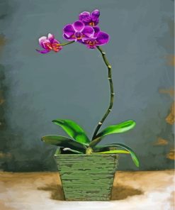Purple Orchids paint by numbers