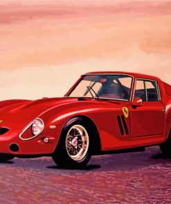 Red Classic Ferrari paint by numbers