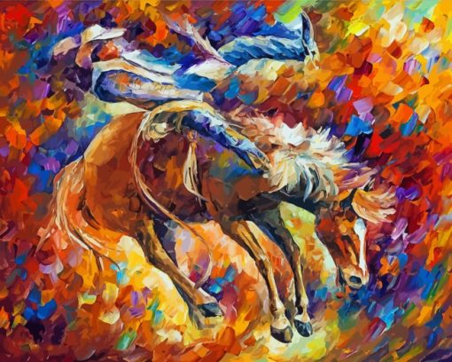 Rodeo Leonid Afremov Art paint by numbers