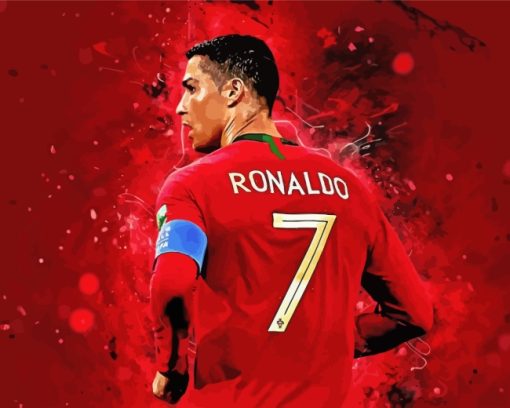 Portuguese Player Cristiano Ronaldo paint by numbers