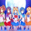 Sailor Moon Characters paint by numbers