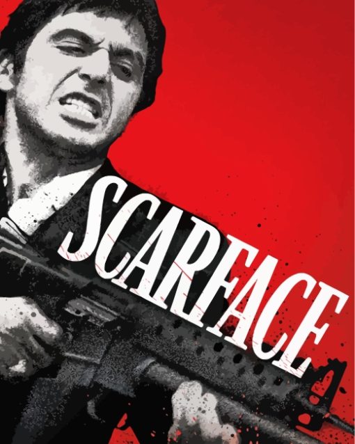 Scarface Movie Poster paint by numbers