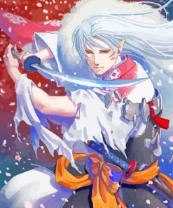 Sesshomaru Character Anime paint by numbers