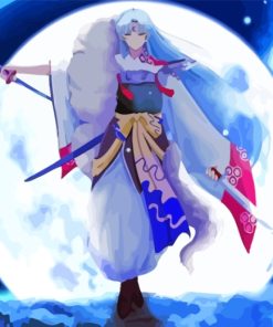 The Japanese Character Sesshomaru paint by numbers