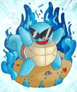 Squirtle The Brave paint by numbers