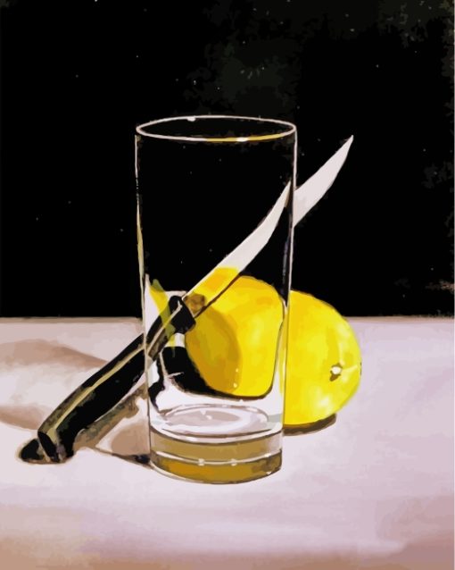 Still Life With Lemon And Knife paint by numbers