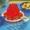 Jelly Strawberry Fruits paint by numbers