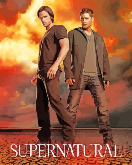 Sam And Dean Characters paint by numbers
