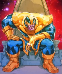 Thanos Animation Hero paint by numbers