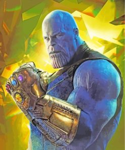 Thanos Marvel Superhero paint by numbers