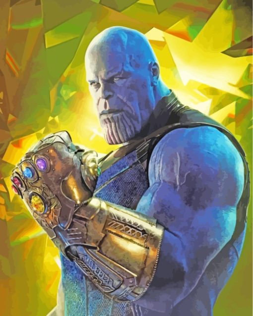 Thanos Marvel Superhero paint by numbers