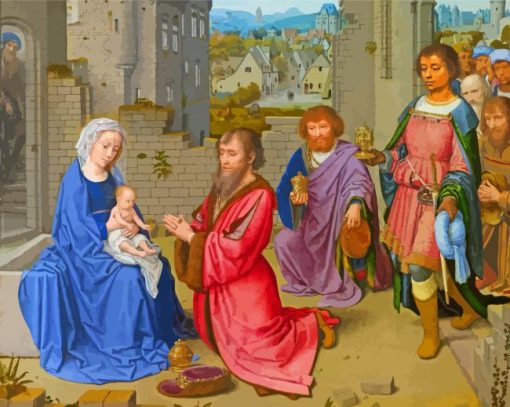 The Adoration Of The Magi paint by numbers
