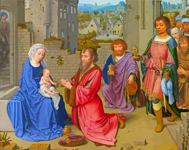 The Adoration Of The Magi paint by numbers