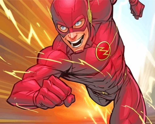 The Flash Art paint by numbers