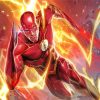 The Flash Superhero paint by numbers