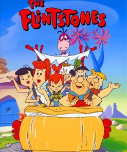 The Flintstones Poster paint by numbers