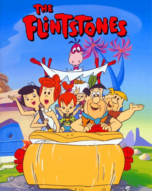 The Flintstones Poster paint by numbers