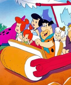 The Flintstones Americans Characters paint by numbers