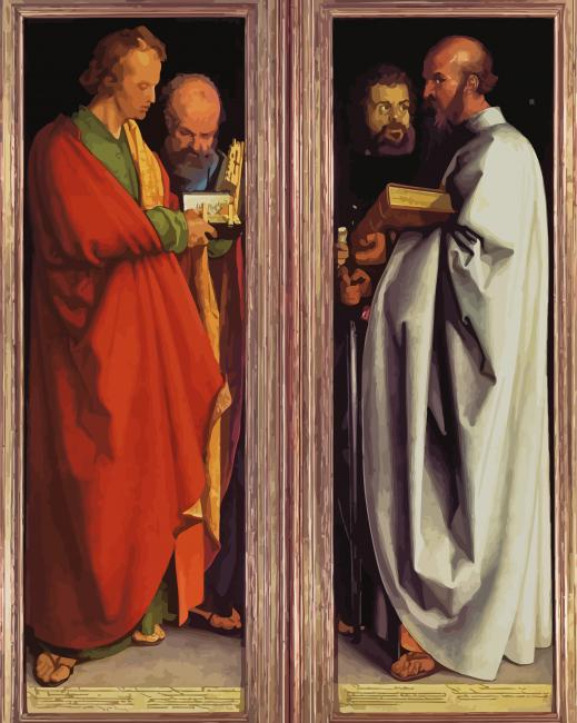 The Four Apostles paint by numbers