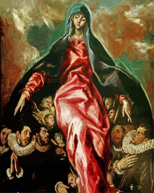 The Virgin Of Charity paint by numbers