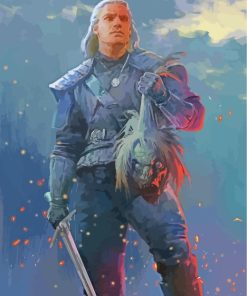 The Witcher Geralt Of Rivia paint by numbers