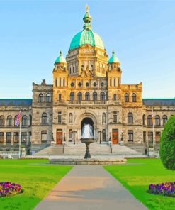 Vancouver British Coumbia Parliament paint by numbers
