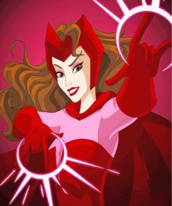 Aesthetic Wanda Maximoff paint by numbers
