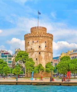 White Tower Of Thessalonique paint by numbers
