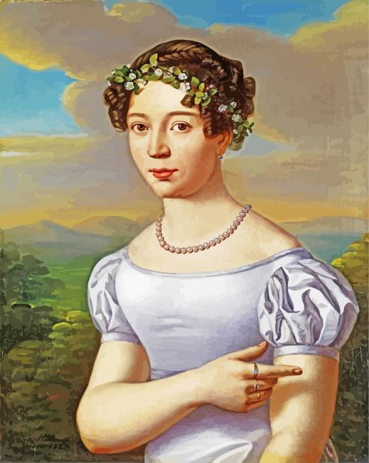 Young Girl With Pearls paint by numbers