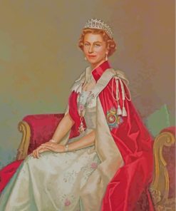 Young Queen Elizabeth paint by numbers