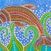 Aboriginal Dolphin paint by numbers