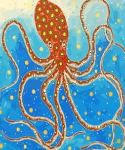 Aboriginal Octopus Animal paint by numbers
