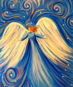 Flying Guardian Angel paint by numbers