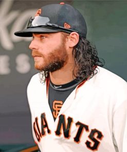 Brandon Crawford Baseball Player paint by numbers
