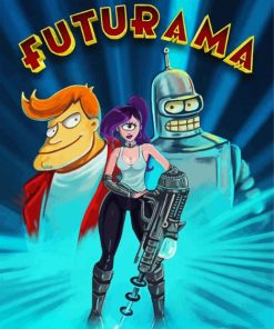 Futurama Poster paint by numbers